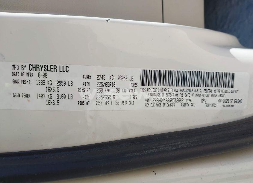 Photo 9 of 2009 Chrysler Town & COUNTRY LX (VIN 2A8HR44E69R512668)