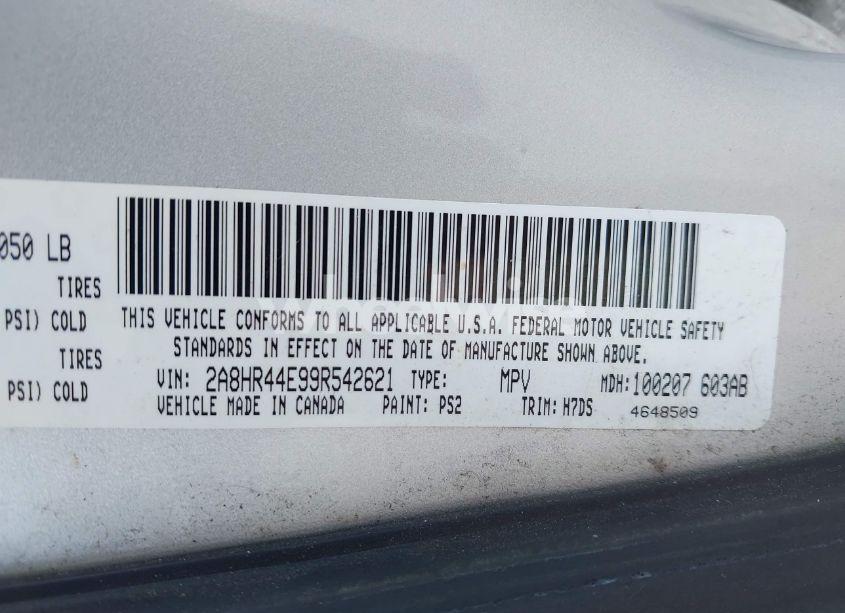 Photo 9 of 2009 Chrysler Town & COUNTRY LX (VIN 2A8HR44E99R542621)