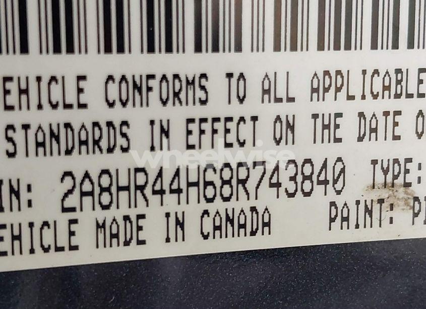 Photo 9 of 2008 Chrysler Town & COUNTRY LX (VIN 2A8HR44H68R743840)
