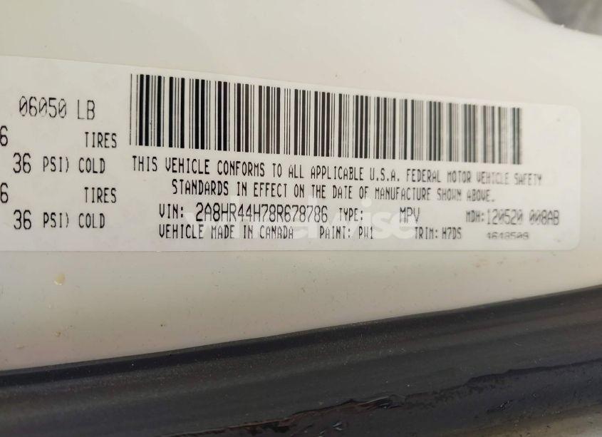 Photo 9 of 2008 Chrysler Town & COUNTRY LX (VIN 2A8HR44H78R678786)