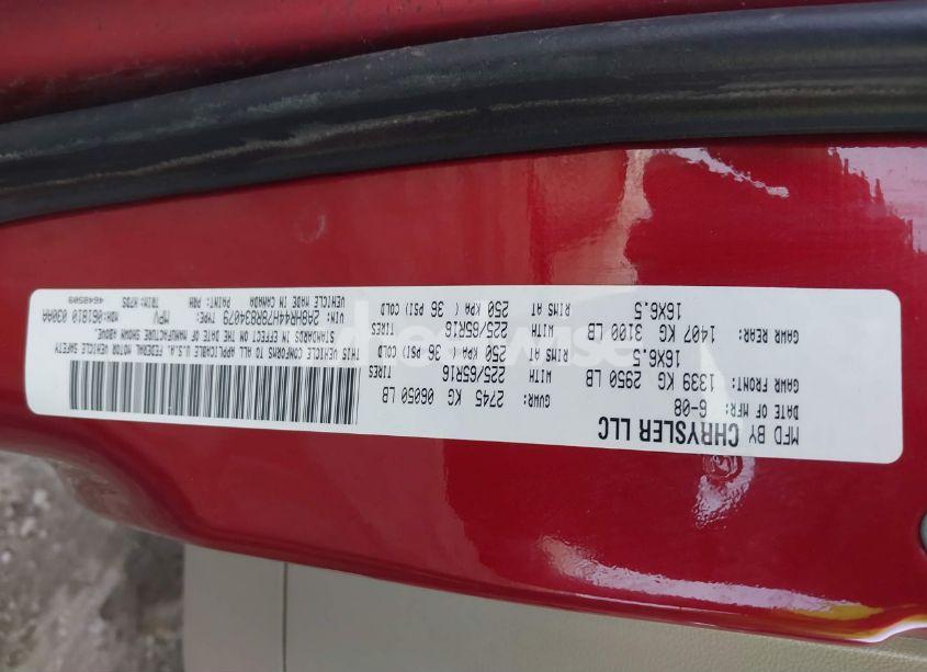 Photo 9 of 2008 Chrysler Town & COUNTRY LX (VIN 2A8HR44H78R834079)