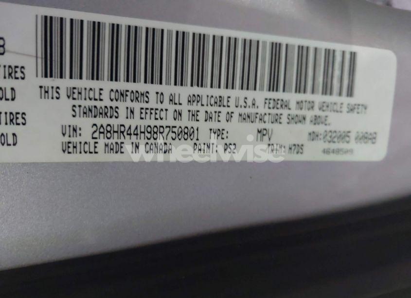 Photo 9 of 2008 Chrysler Town & COUNTRY LX (VIN 2A8HR44H98R750801)