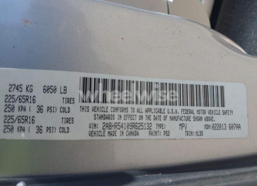 Photo 9 of 2009 Chrysler Town & COUNTRY TOURING (VIN 2A8HR54109R625132)