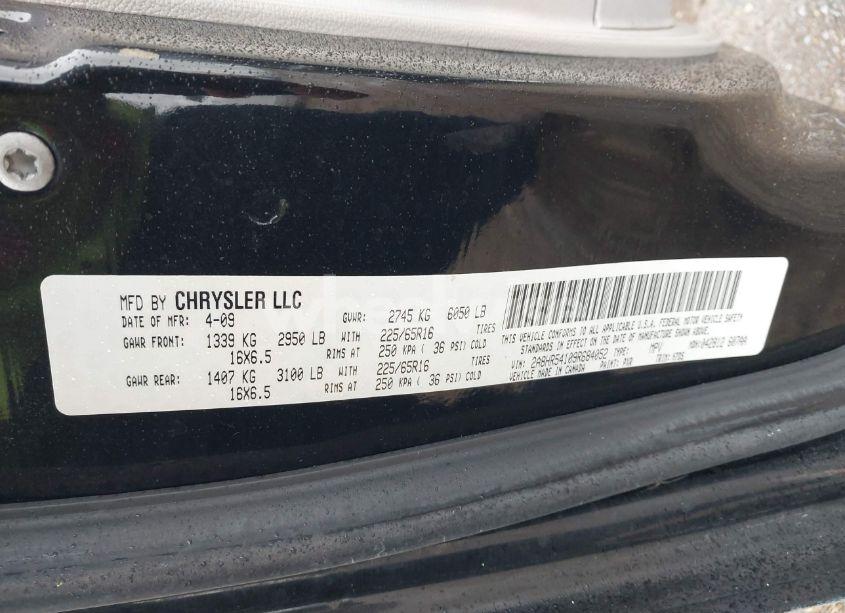 Photo 9 of 2009 Chrysler Town & COUNTRY TOURING (VIN 2A8HR54109R684052)