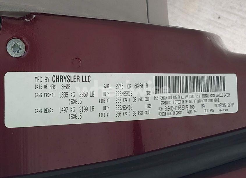 Photo 9 of 2009 Chrysler Town & COUNTRY TOURING (VIN 2A8HR54119R525878)