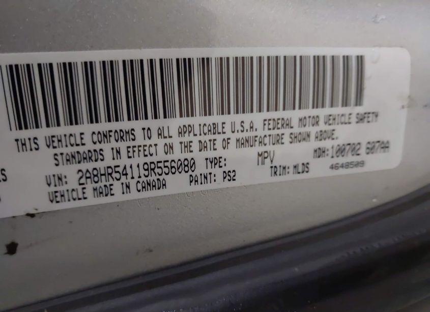 Photo 9 of 2009 Chrysler Town & COUNTRY TOURING (VIN 2A8HR54119R556080)