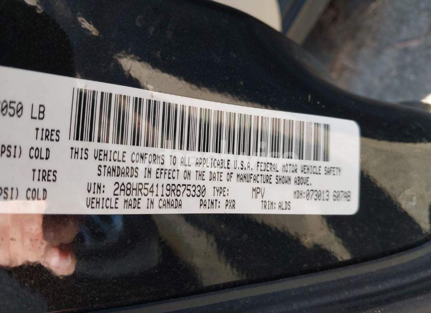 Photo 9 of 2009 Chrysler Town & COUNTRY TOURING (VIN 2A8HR54119R675330)