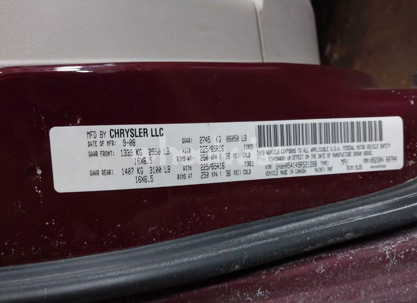 Photo 9 of 2009 Chrysler Town & COUNTRY TOURING (VIN 2A8HR54149R521288)