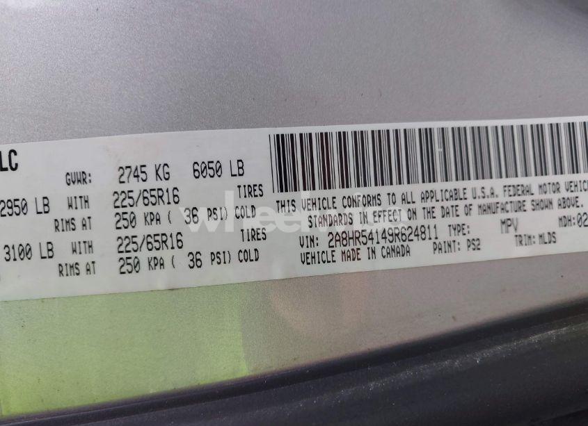 Photo 9 of 2009 Chrysler Town & COUNTRY TOURING (VIN 2A8HR54149R624811)