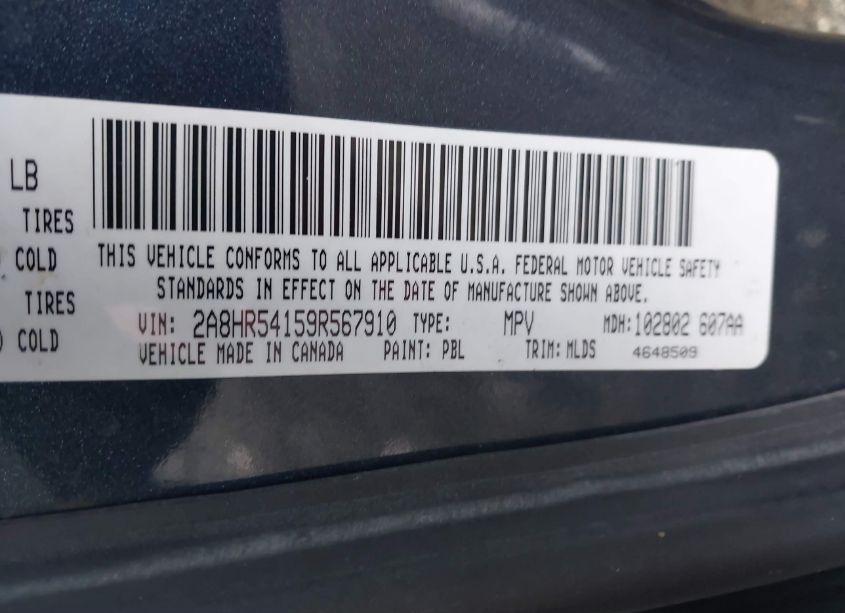 Photo 9 of 2009 Chrysler Town & COUNTRY TOURING (VIN 2A8HR54159R567910)