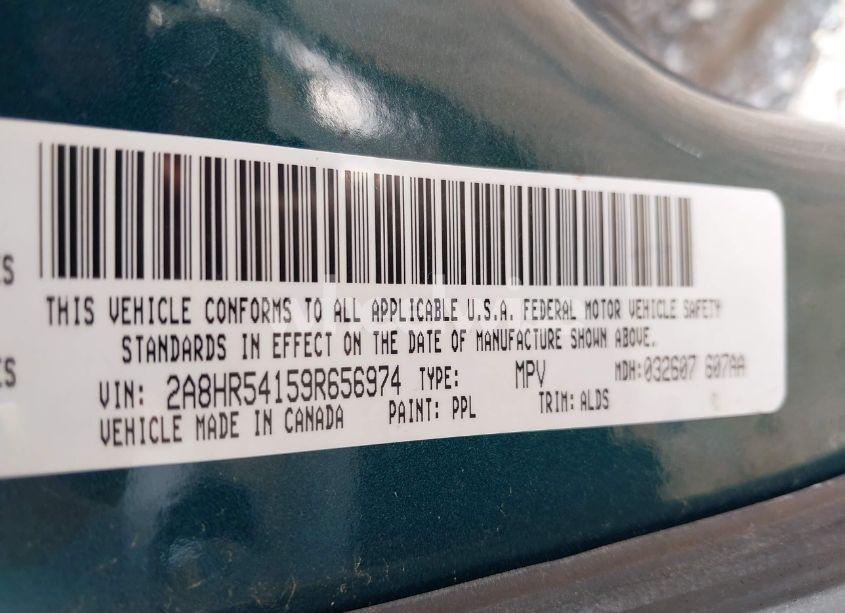 Photo 9 of 2009 Chrysler Town & COUNTRY TOURING (VIN 2A8HR54159R656974)