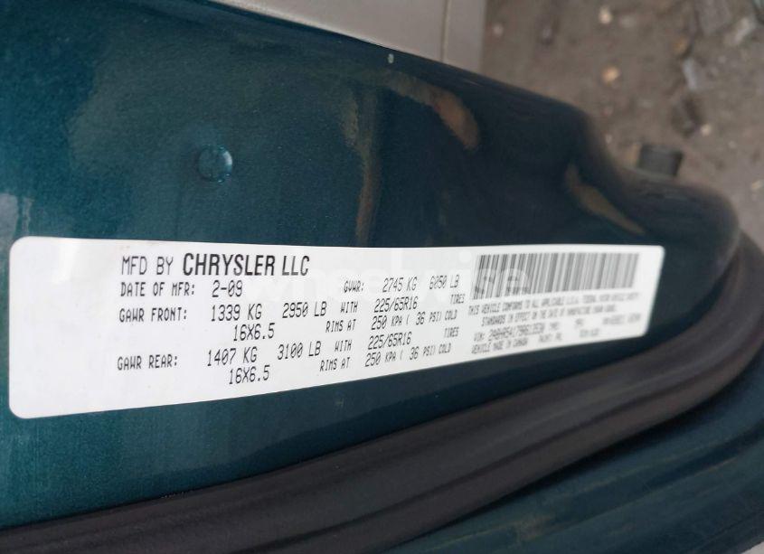 Photo 9 of 2009 Chrysler Town & COUNTRY TOURING (VIN 2A8HR54179R613530)