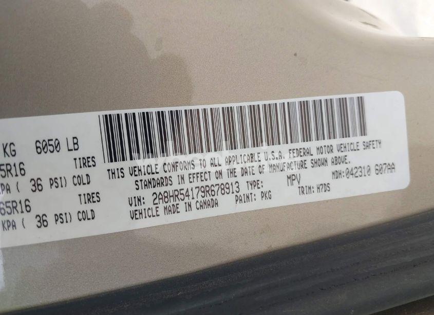 Photo 9 of 2009 Chrysler Town & COUNTRY TOURING (VIN 2A8HR54179R678913)