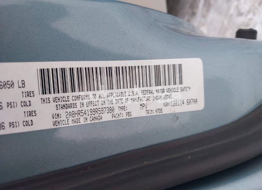 Photo 9 of 2009 Chrysler Town & COUNTRY TOURING (VIN 2A8HR54199R597380)