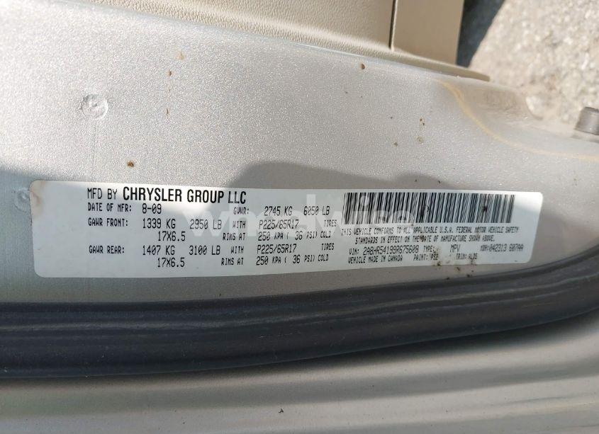 Photo 9 of 2009 Chrysler Town & COUNTRY TOURING (VIN 2A8HR54199R675608)