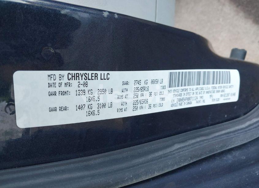 Photo 9 of 2008 Chrysler Town & COUNTRY TOURING (VIN 2A8HR54P08R711124)