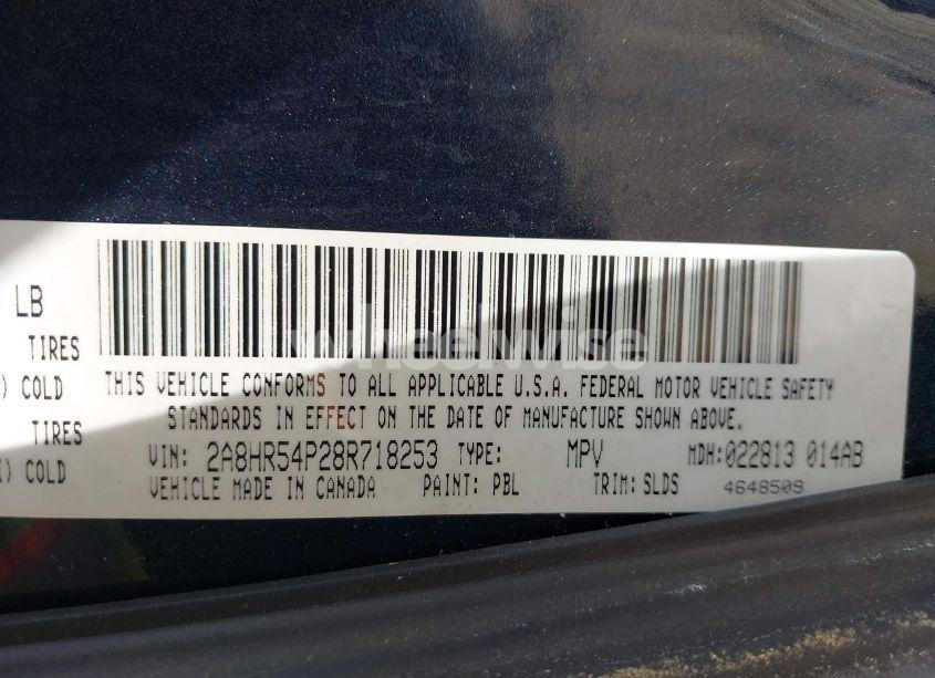 Photo 9 of 2008 Chrysler Town & COUNTRY TOURING (VIN 2A8HR54P28R718253)