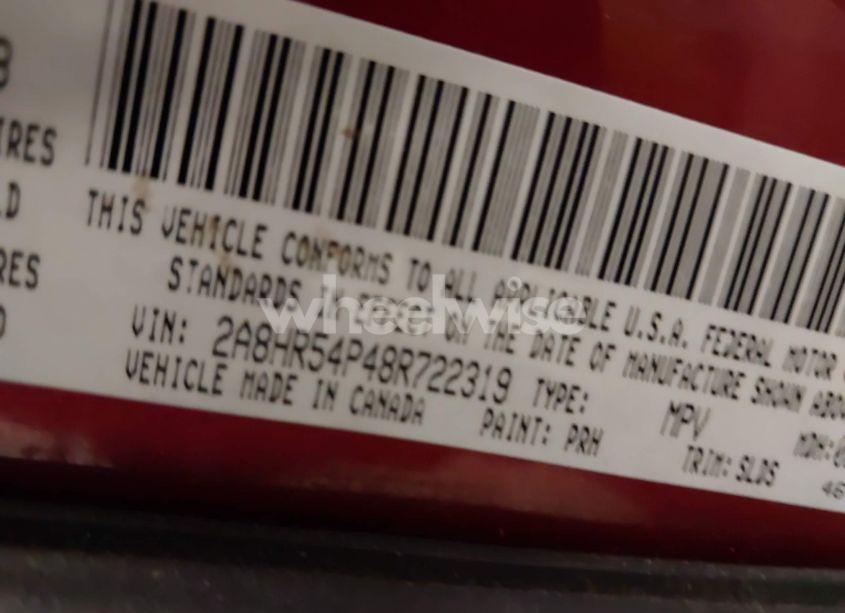 Photo 9 of 2008 Chrysler Town & COUNTRY TOURING (VIN 2A8HR54P48R722319)