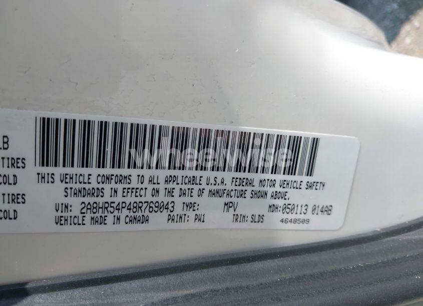 Photo 9 of 2008 Chrysler Town & COUNTRY TOURING (VIN 2A8HR54P48R769043)