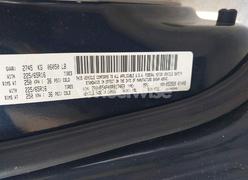 Photo 9 of 2008 Chrysler Town & COUNTRY TOURING (VIN 2A8HR54P48R817463)