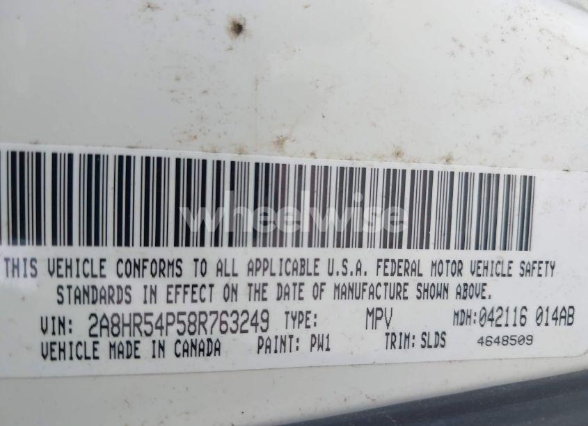 Photo 9 of 2008 Chrysler Town & COUNTRY TOURING (VIN 2A8HR54P58R763249)