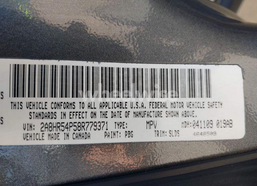Photo 9 of 2008 Chrysler Town & COUNTRY TOURING (VIN 2A8HR54P58R779371)