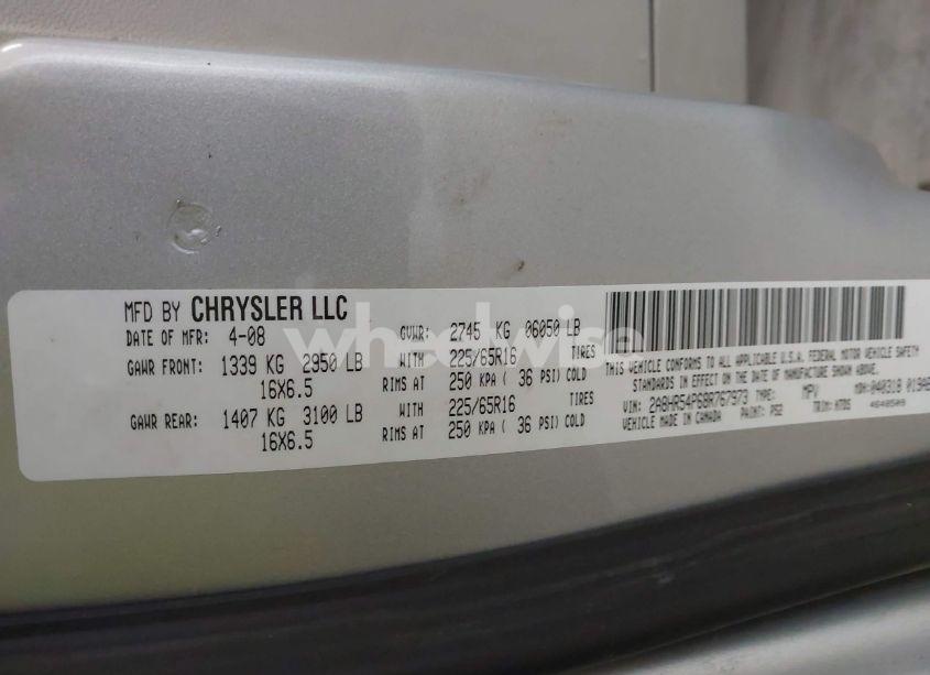 Photo 9 of 2008 Chrysler Town & COUNTRY TOURING (VIN 2A8HR54P68R767973)