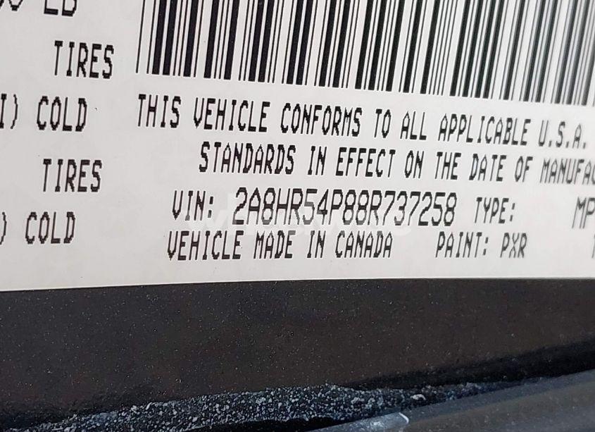 Photo 9 of 2008 Chrysler Town & COUNTRY TOURING (VIN 2A8HR54P88R737258)