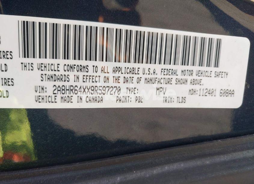 Photo 9 of 2009 Chrysler Town & COUNTRY LIMITED (VIN 2A8HR64XX9R597270)