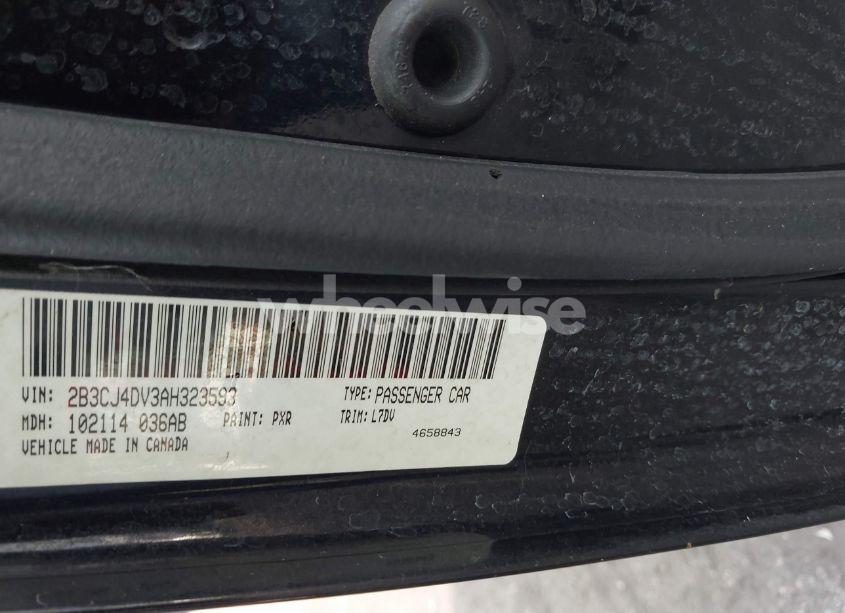 Photo 9 of 2010 Dodge Challenger SE (VIN 2B3CJ4DV3AH323593)