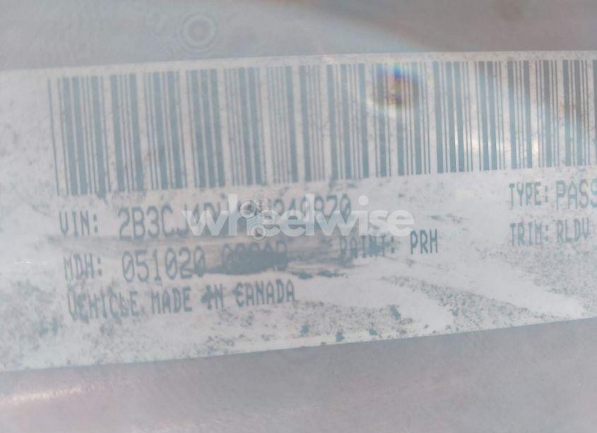 Photo 9 of 2010 Dodge Challenger SE (VIN 2B3CJ4DV4AH240870)