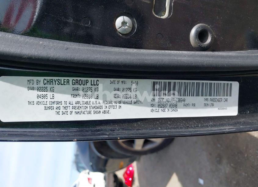 Photo 9 of 2010 Dodge Challenger SE (VIN 2B3CJ4DVXAH238640)