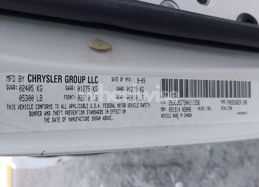 Photo 9 of 2010 Dodge Challenger R/T (VIN 2B3CJ5DT5AH111556)