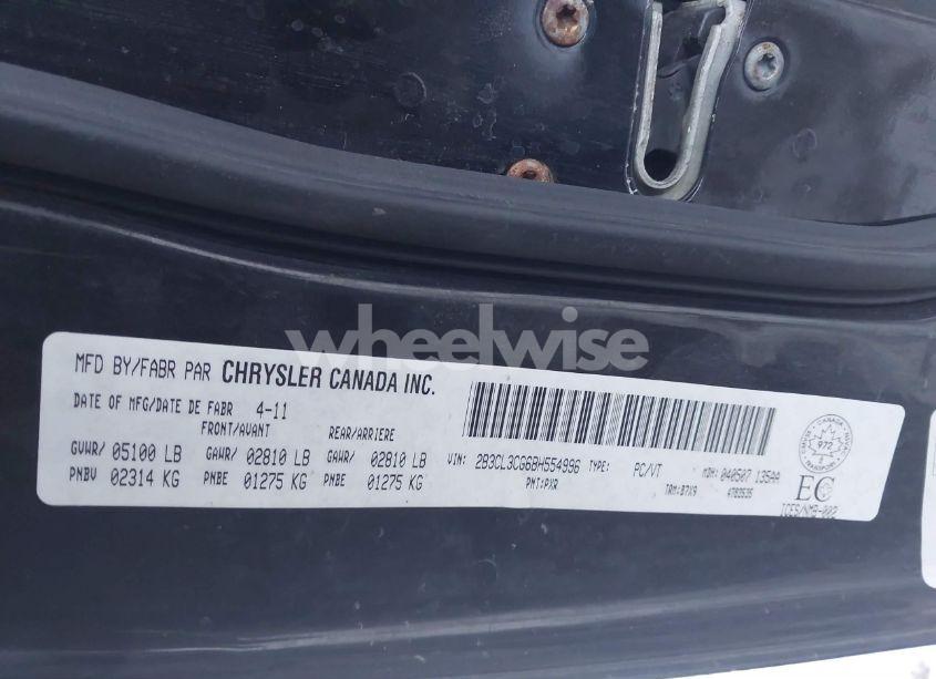 Photo 9 of 2011 Dodge Charger (VIN 2B3CL3CG6BH554996)