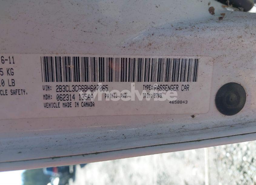 Photo 9 of 2011 Dodge Charger (VIN 2B3CL3CG6BH607065)