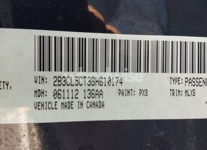 Photo 9 of 2011 Dodge Charger R/T (VIN 2B3CL5CT3BH610174)