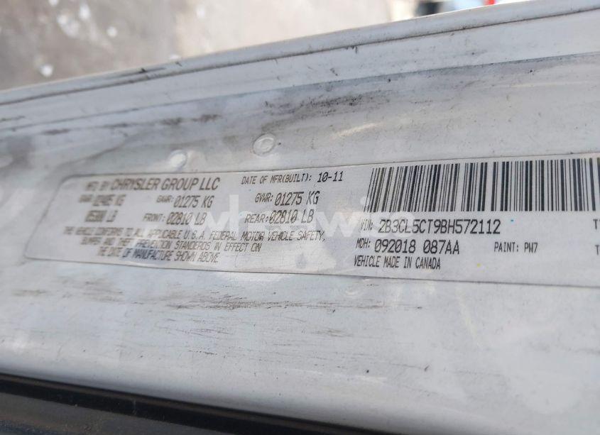 Photo 9 of 2011 Dodge Charger R/T (VIN 2B3CL5CT9BH572112)