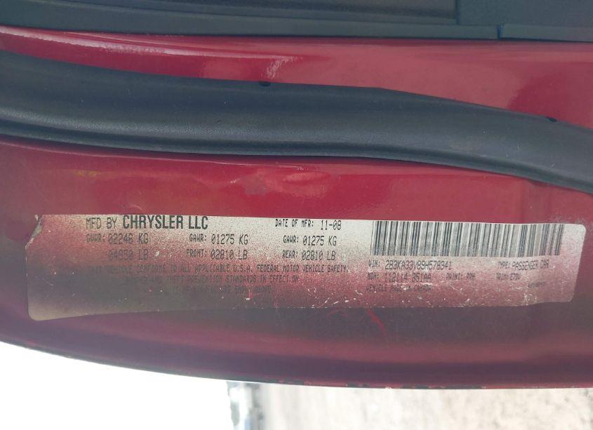 Photo 9 of 2009 Dodge Charger SXT (VIN 2B3KA33V89H578341)