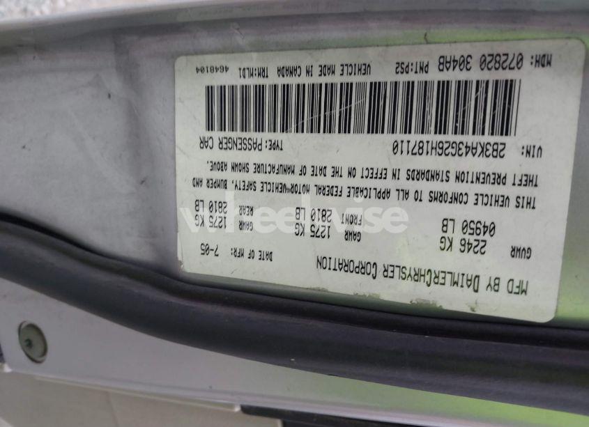 Photo 9 of 2006 Dodge Charger (VIN 2B3KA43G26H187110)