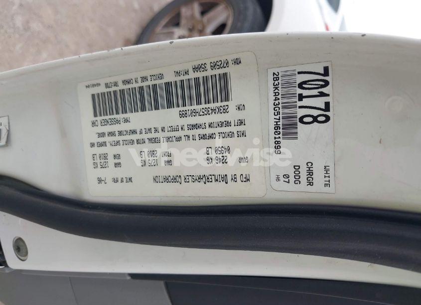 Photo 9 of 2007 Dodge Charger N/A (VIN 2B3KA43G57H601899)