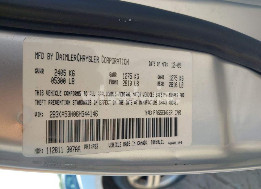 Photo 9 of 2006 Dodge Charger R/T (VIN 2B3KA53H06H344146)