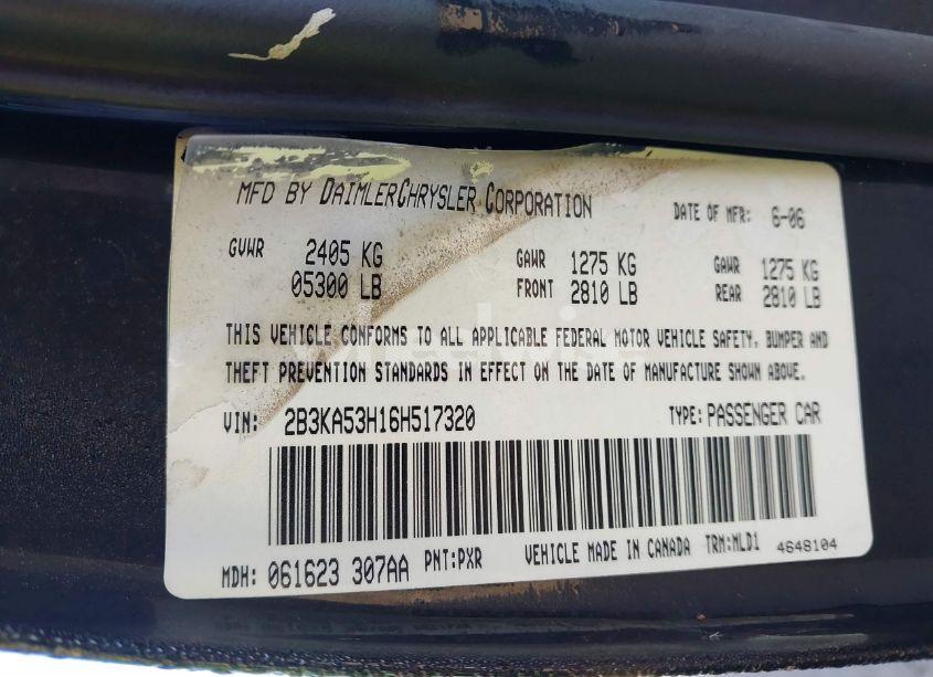 Photo 9 of 2006 Dodge Charger RT (VIN 2B3KA53H16H517320)