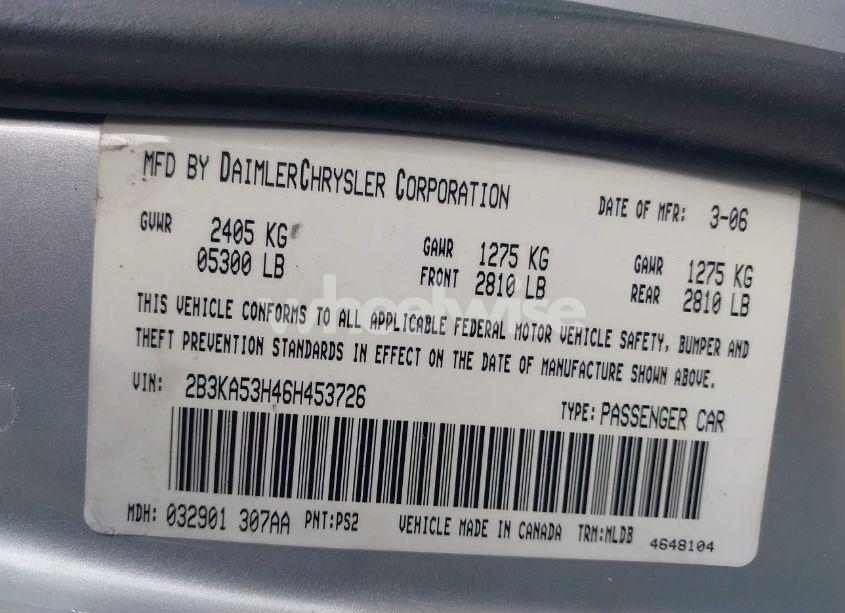 Photo 9 of 2006 Dodge Charger RT (VIN 2B3KA53H46H453726)