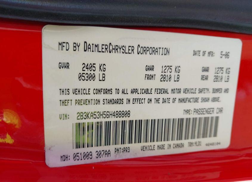 Photo 9 of 2006 Dodge Charger RT (VIN 2B3KA53H56H488808)