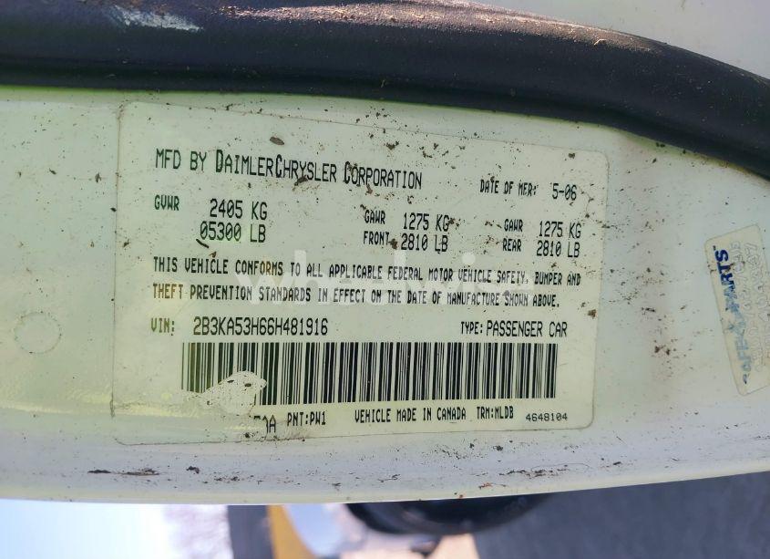 Photo 9 of 2006 Dodge Charger RT (VIN 2B3KA53H66H481916)