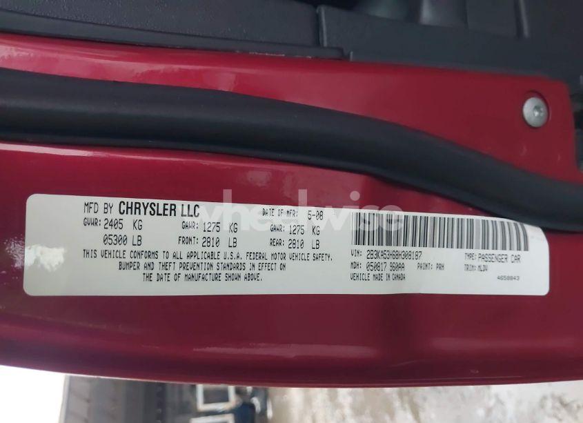 Photo 9 of 2008 Dodge Charger R/T (VIN 2B3KA53H68H308187)