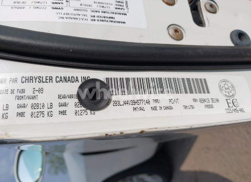 Photo 9 of 2009 Dodge Challenger SE/SXT (VIN 2B3LJ44V39H577140)