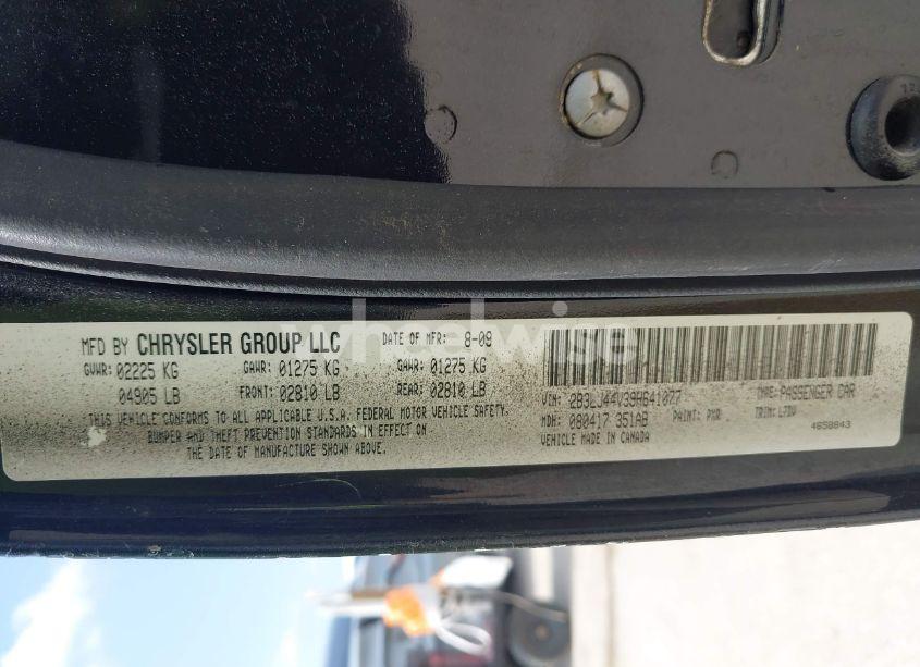 Photo 9 of 2009 Dodge Challenger SE (VIN 2B3LJ44V39H641077)