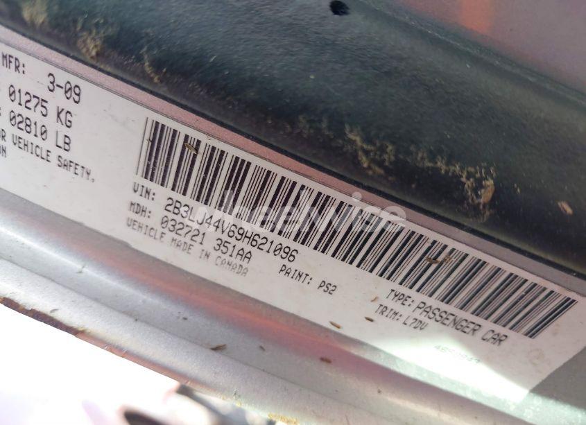 Photo 9 of 2009 Dodge Challenger SE (VIN 2B3LJ44V69H621096)