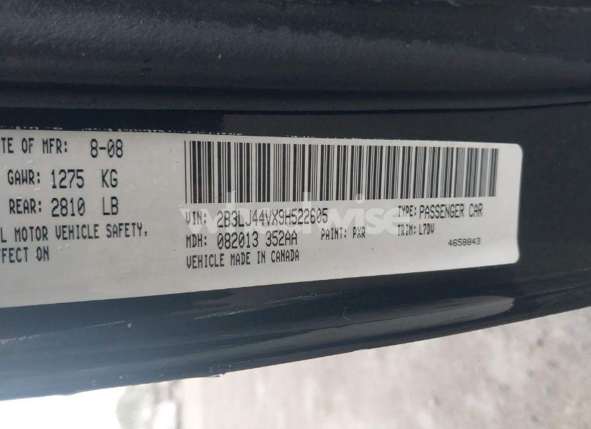 Photo 9 of 2009 Dodge Challenger SE (VIN 2B3LJ44VX9H522605)